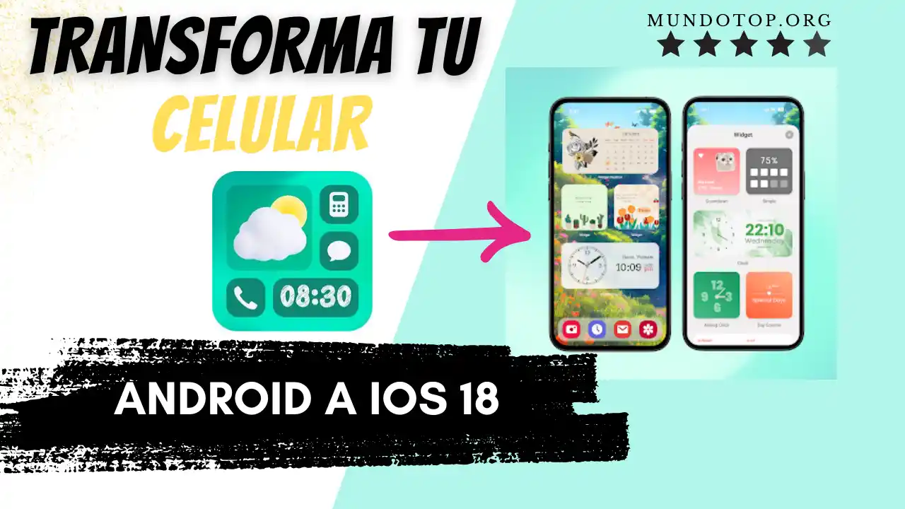 Como convertir mi Celular Android a IPhone de ultima Generación